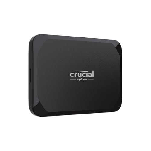 Crucial X9 2TB Portable SSD, Up to 1050MB/s, USB 3.2 USB-C, External Solid State Drive, Compatible with Windows, Mac, & Android