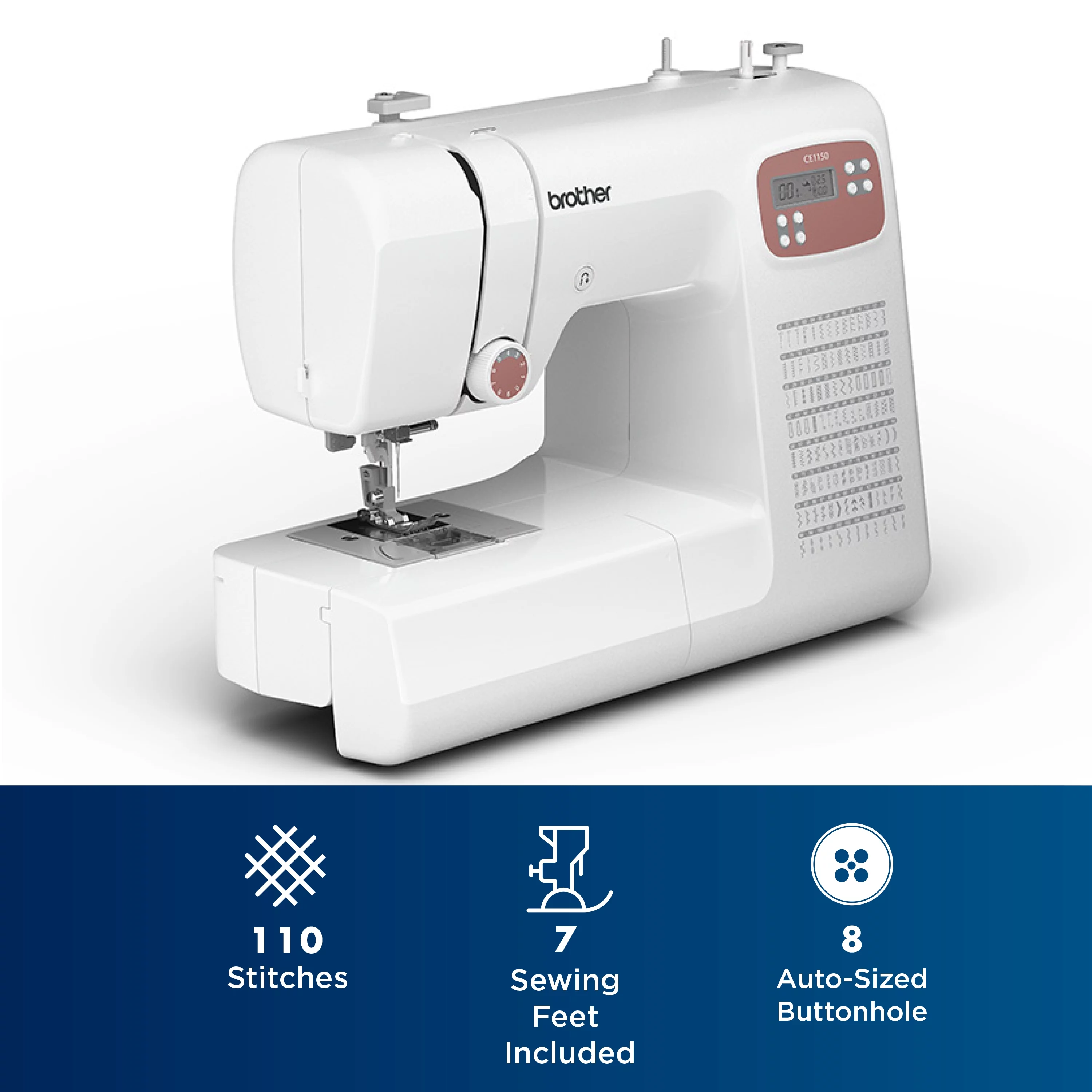 Brother CE1150 Computerized Sewing Machine with 110 Built-in Stitches