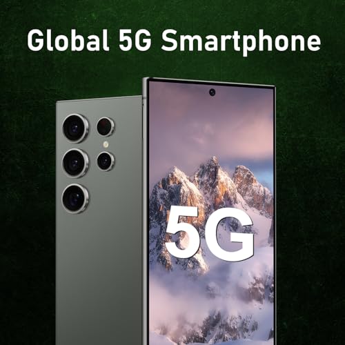 Unlocked Cell Phones C24 Ultra Smartphone Android 13 Phones 8GB+256GB/6.8" HD Screen/Dual SIM/108MP+48MP Camera/6800 mAh/Built-in Pen (Light Cyan)