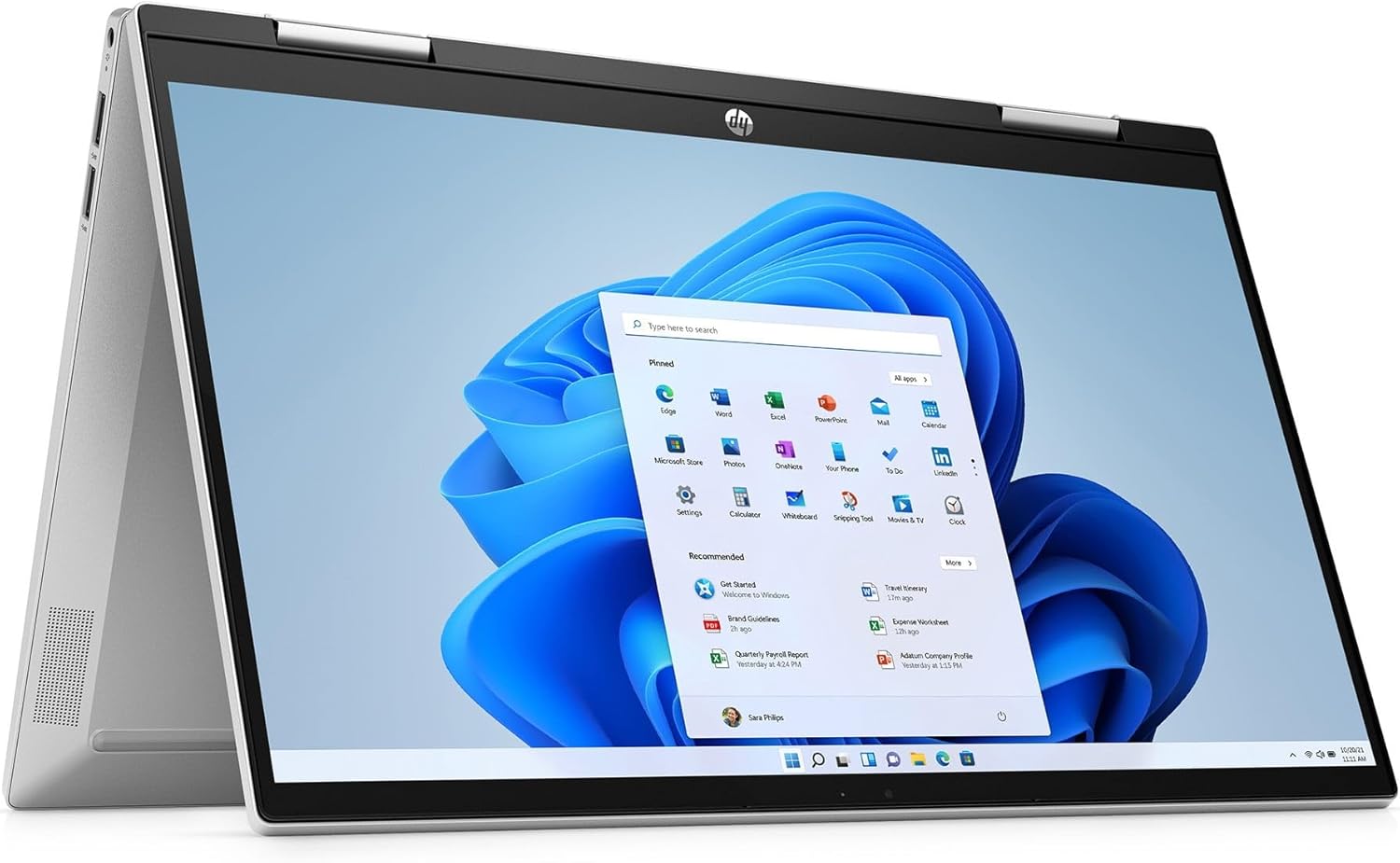 HP 14" FHD Pavilion x360 Convertible Laptop, Intel Core i5-1235U, 8GB RAM, 256GB SSD, Natural Silver, Windows 11 Home, 14-dy2050wm