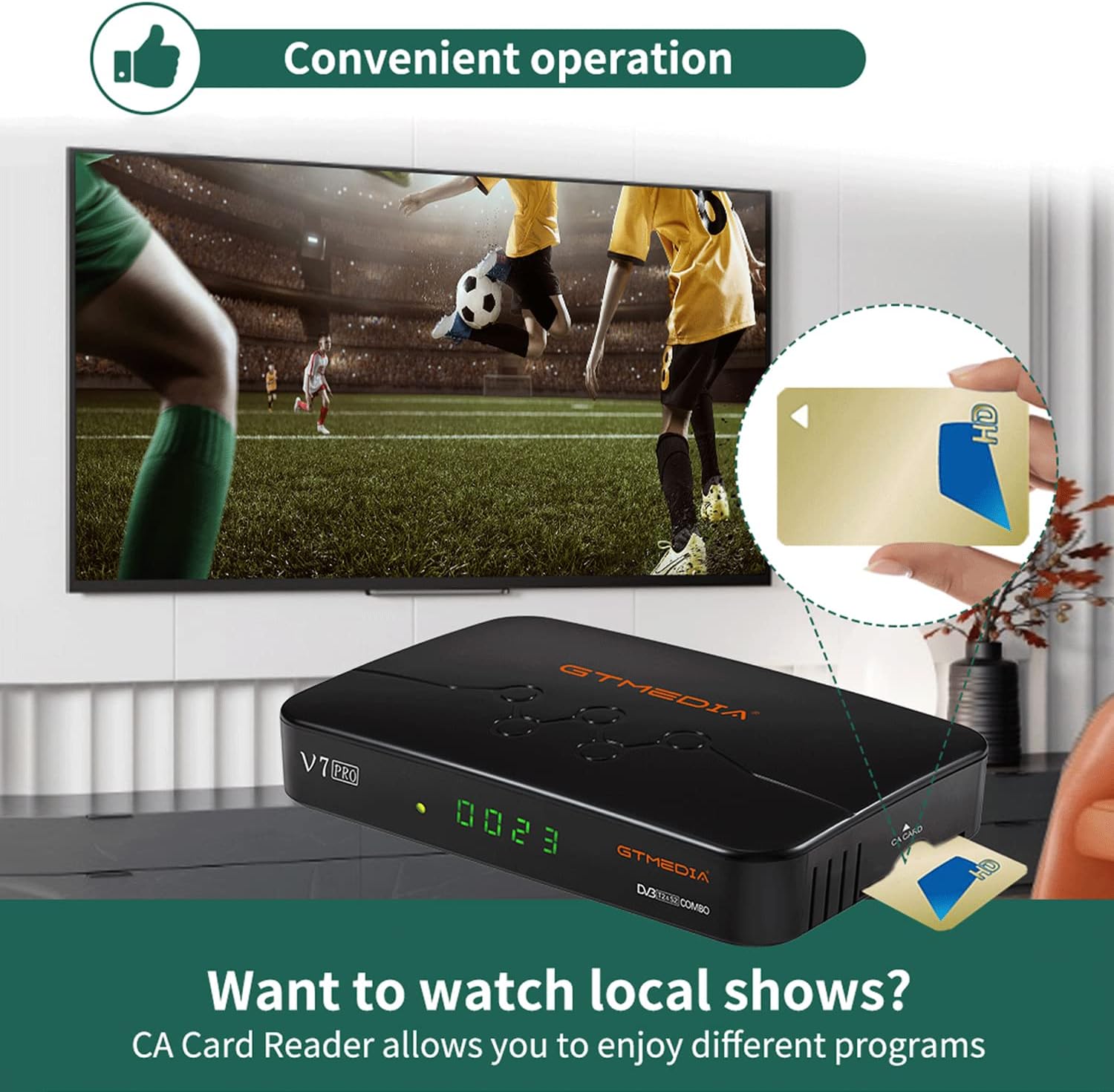 GT Media V7 PRO Free to air Satellite Receiver DVB-S/S2/S2X+T/T2 CA/T2MI