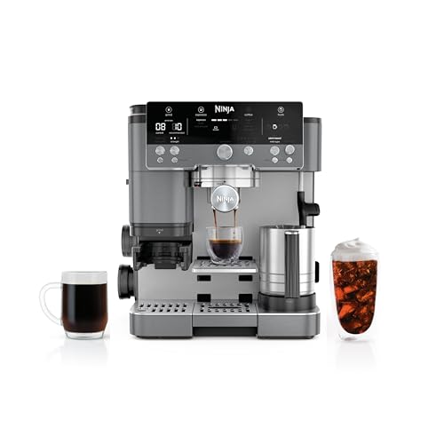 Ninja | Espresso Machine and Drip Coffee Maker| Luxe Café Premier Series | Integrated Coffee Grinder, Milk Frother