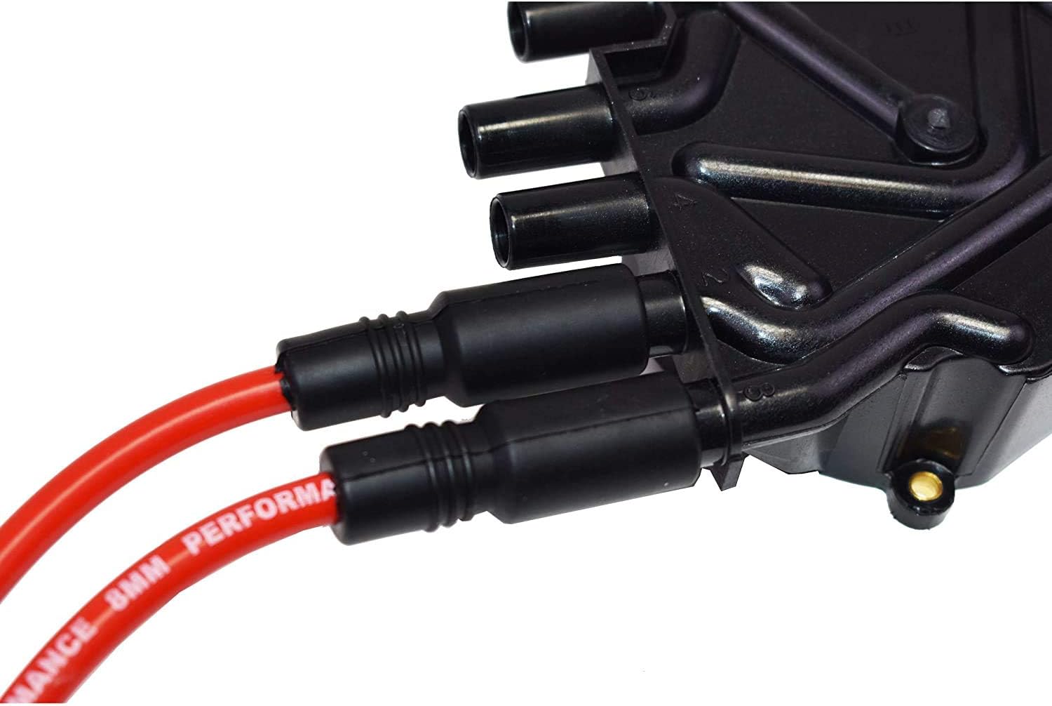 A-Team Performance - Distributor Cap, Rotor, Remote Ignition Coil Tune Up Kit, and 8.0mm Spark Plug Wires Kit