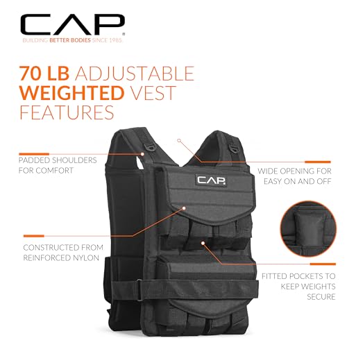 CAP Barbell Adjustable Weighted Vest | Various Sizes