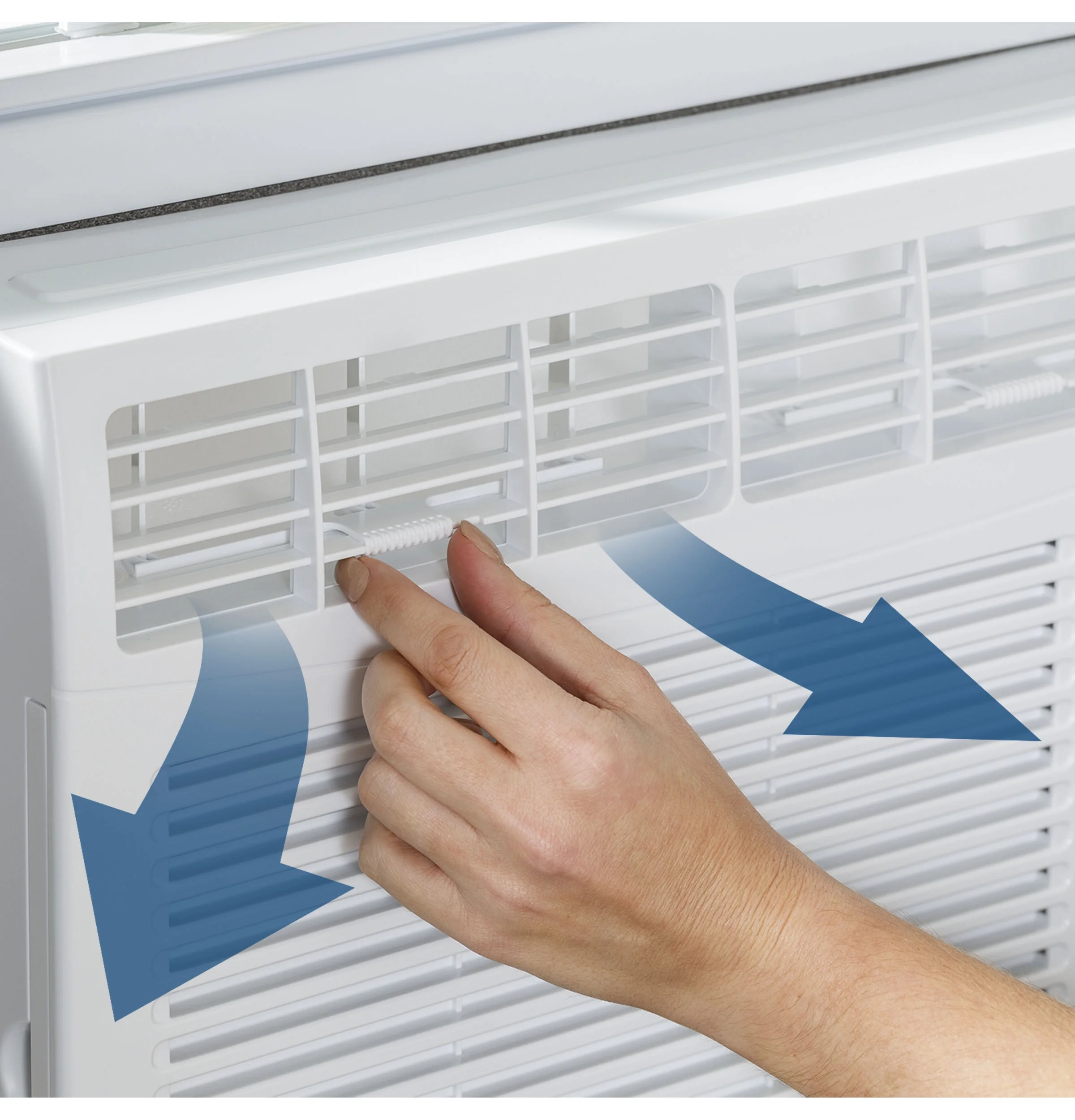 GE® 5,000 BTU 115-Volt Mechanical Window Air Conditioner for Bedroom, White, AHT05LZ