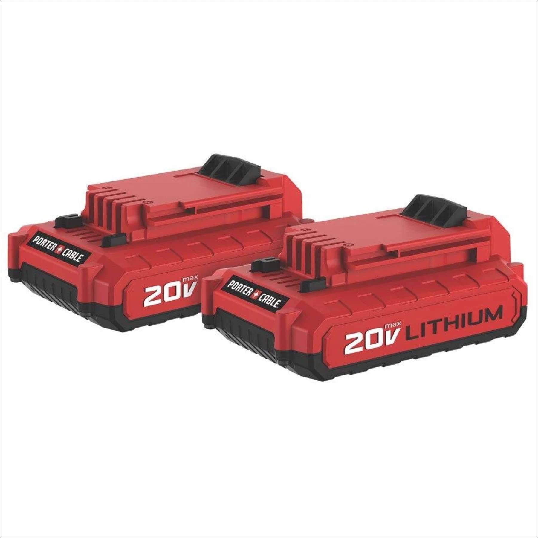 Porter-Cable PCC680LP Lithium-Ion Battery, 20 V, 1.5 Amp - 2 pack