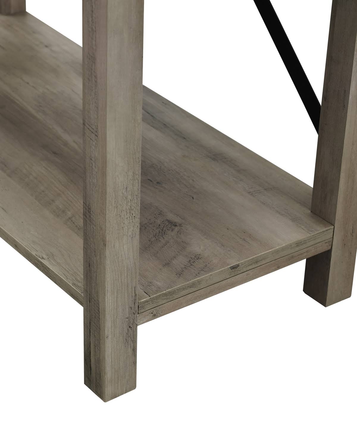Walker Edison Farmhouse Metal x Bookcase - Honey Brow