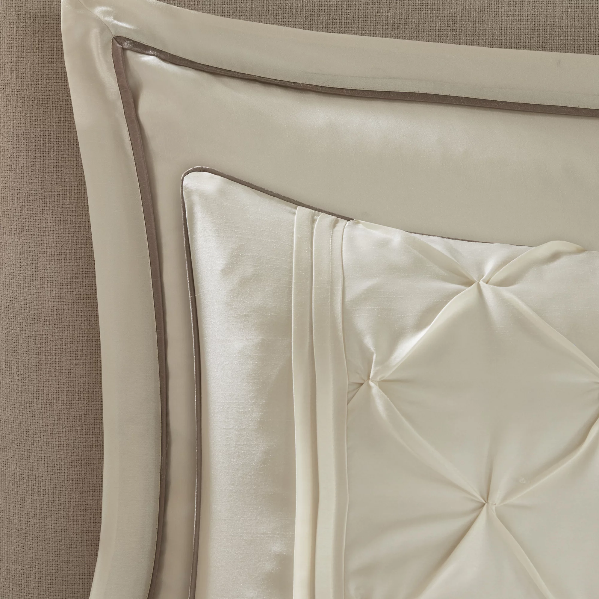 Home Essence Emma 24 Piece Room in a Bag Comforter Set with Sheets, King, Ivory