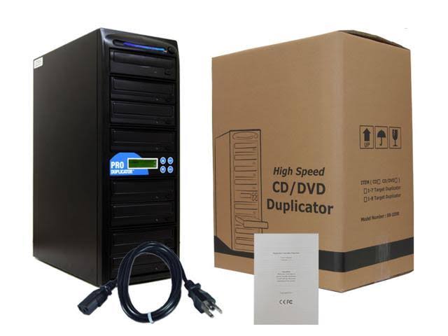 Produplicator 1 to 7 24x CD DVD Duplicator Copier (M-Disc Support Burner) with Nero