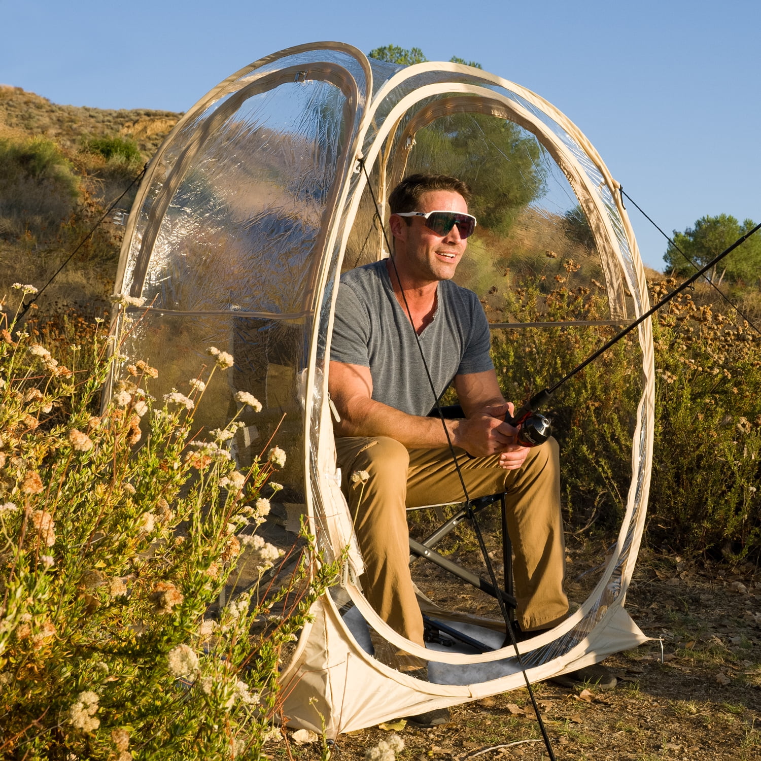 Pop-Up Weatherproof Sport Pod Tent for Camping, Fishing, and Shelter