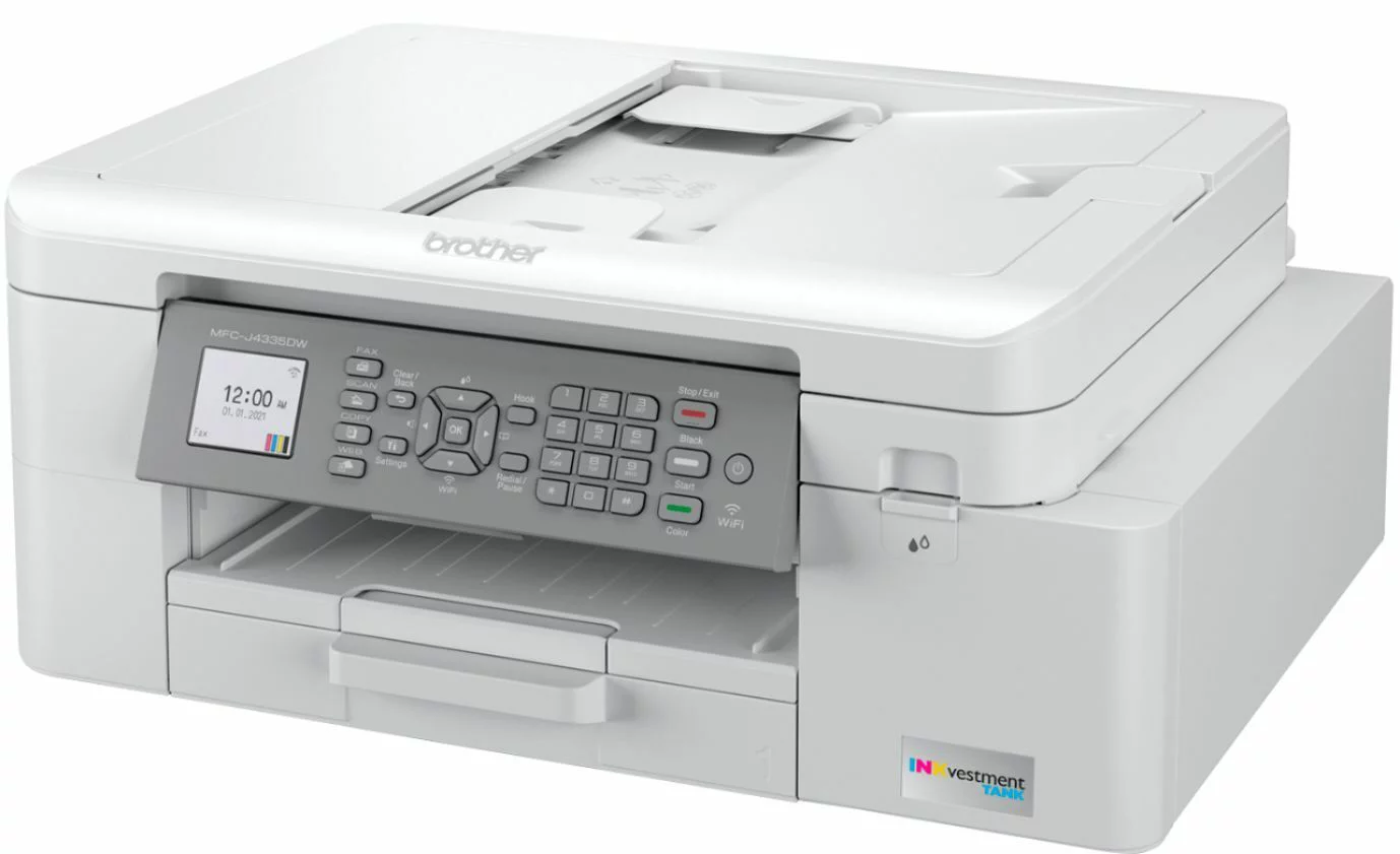 Brother - INKvestment Tank MFC-J4335DW Wireless All-in-One Inkjet Printer wit...