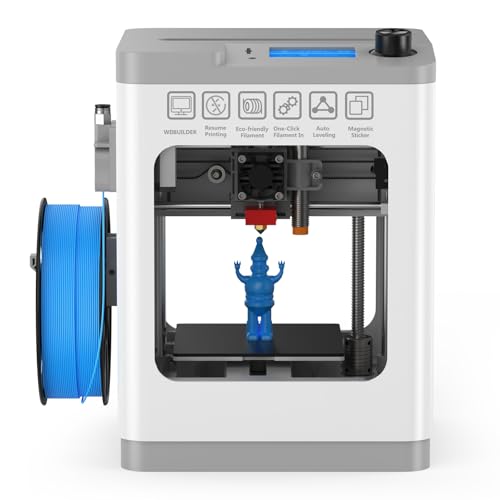 TINA2Plus 3D Printer, HEPHI3D 250mm/s High Speed FDM 3D Printers Fully Open Source, Auto Leveling Mini 3D Printer with WiFi Cloud Print