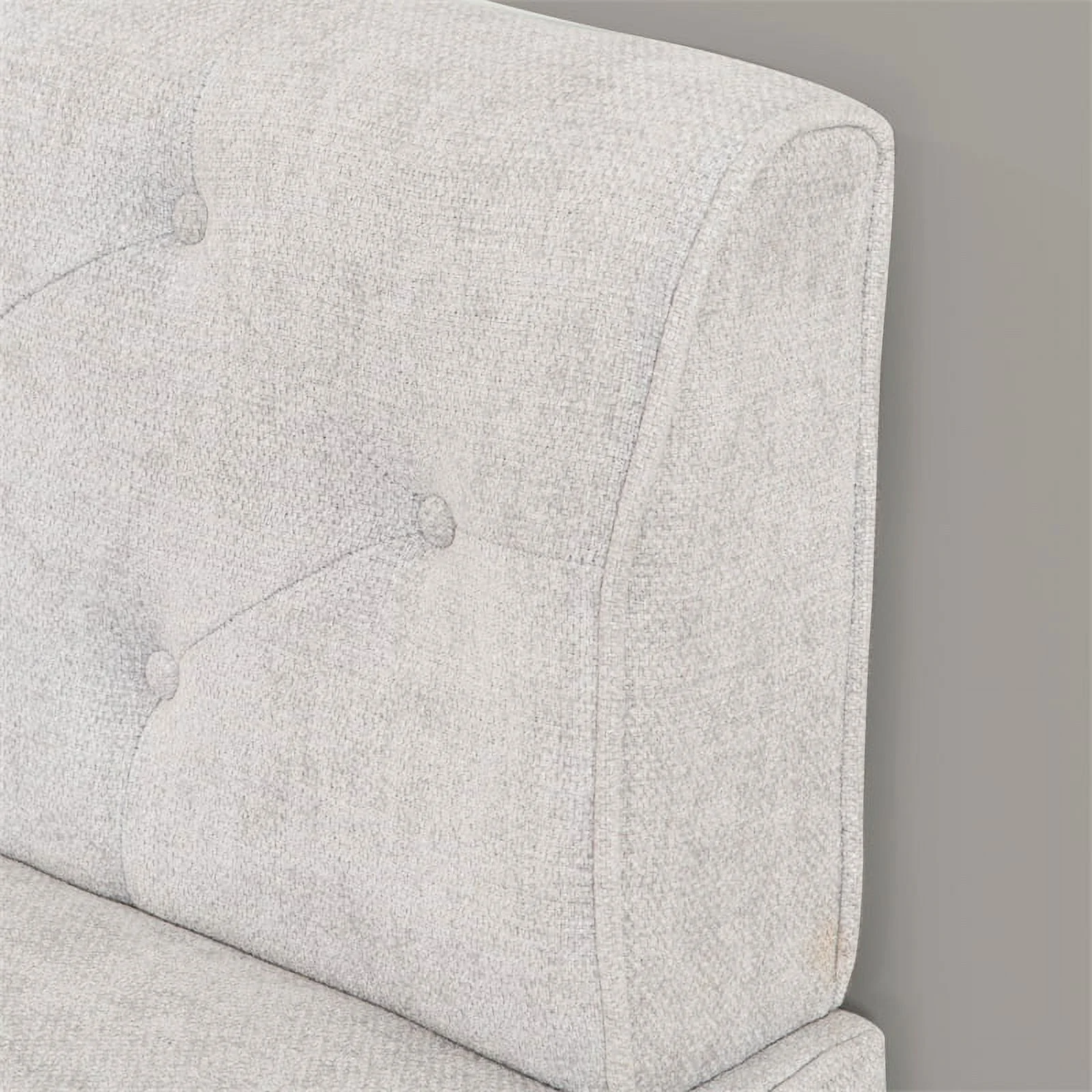 Pemberly Row Wood Upholstered Corner Nook Bench in Light Grey - Radiant Selections