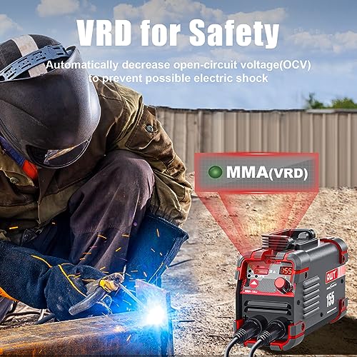 AWT Stick Welder 155Amp Mini Welder 2 in 1 ARC Welder/Lift TIG Welding Machine 110/220V with VRD