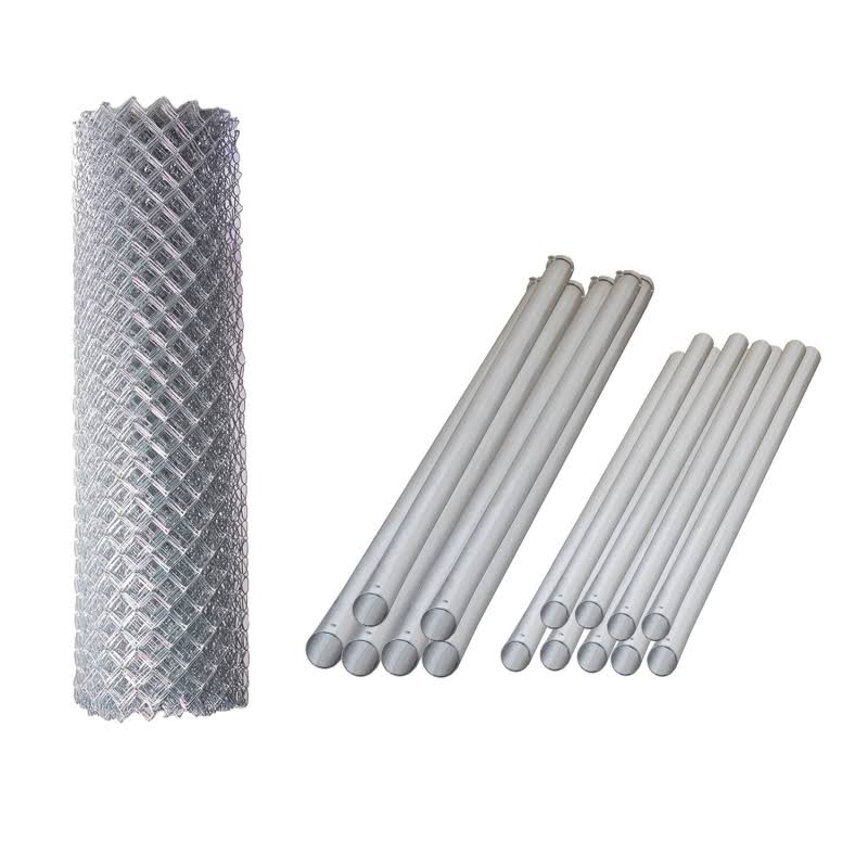 Aleko Galvanized Steel Chain Link Fence 5x50 Feet Complete Kit