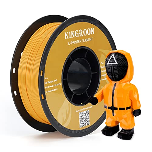 Kingroon PLA 3D Printer Filament, 12Rolls, Dimensional Accuracy +/- 0.03 mm, 12kg Spool(26.4lbs)