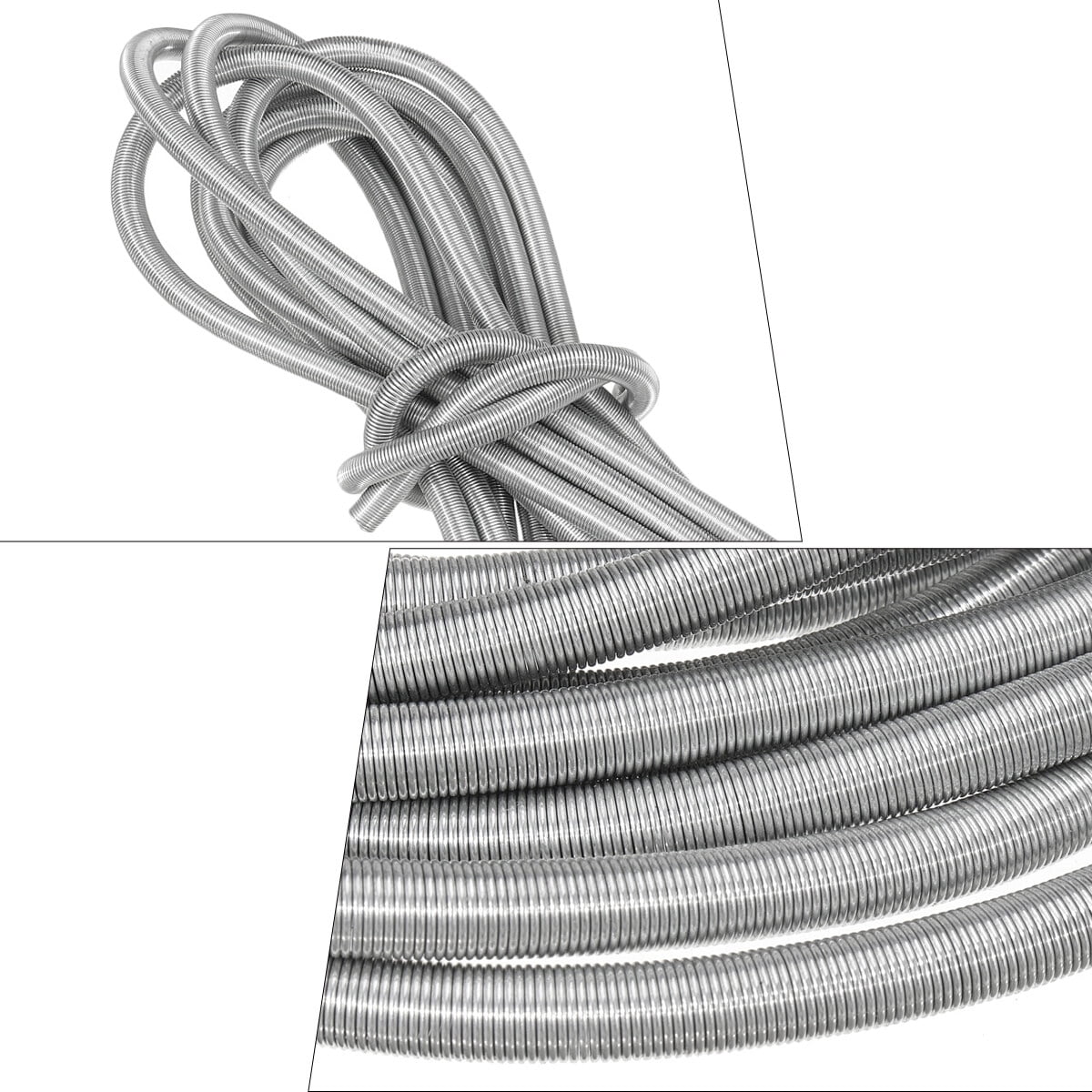 unbranded Stainless Steel Wire Brake Line Protector Brake Hose Tube Guard Spring Guard