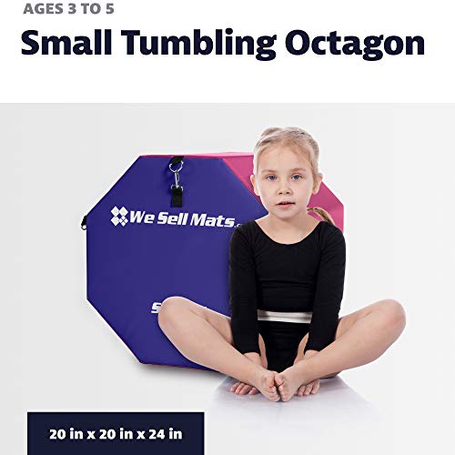 We Sell Mats Gymnastics Octagon Skill Shape Tumbling Mat, Somersault Backbend Trainer for Gymnastics, Cheerleading and Martial Arts