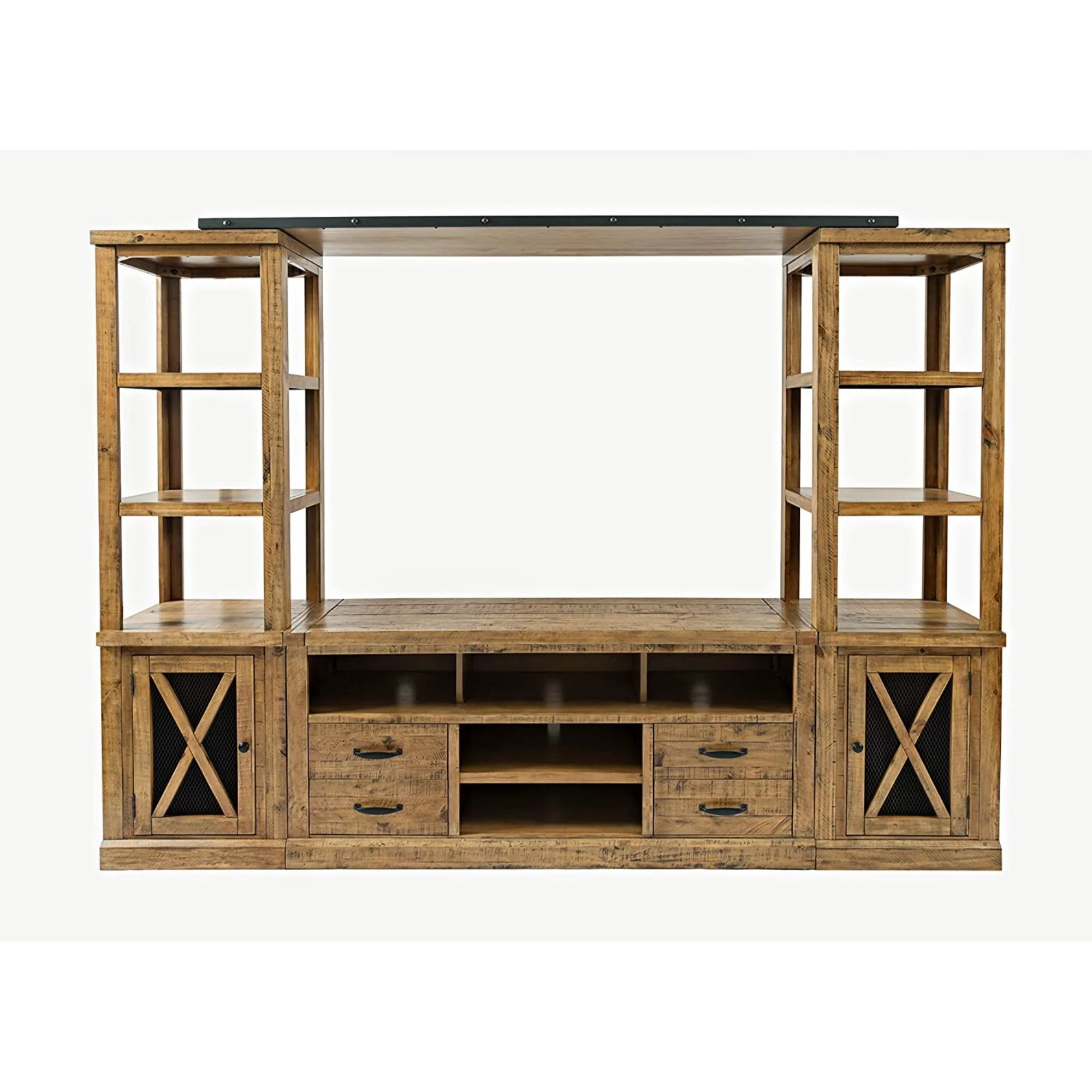 Jofran Telluride Rustic Distressed Pine Entertainment Center with 60" TV Console