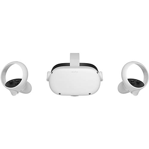 Oculus Quest 2 Advanced All-in-One Virtual Reality Gmaing VR Headset 128GB Set, White (Renewed)