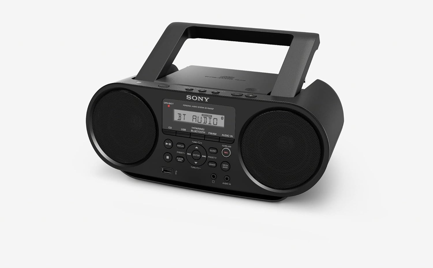 Sony ZSRS60BT CD Boombox with Bluetooth and NFC (Black) - Smart Home Appliances