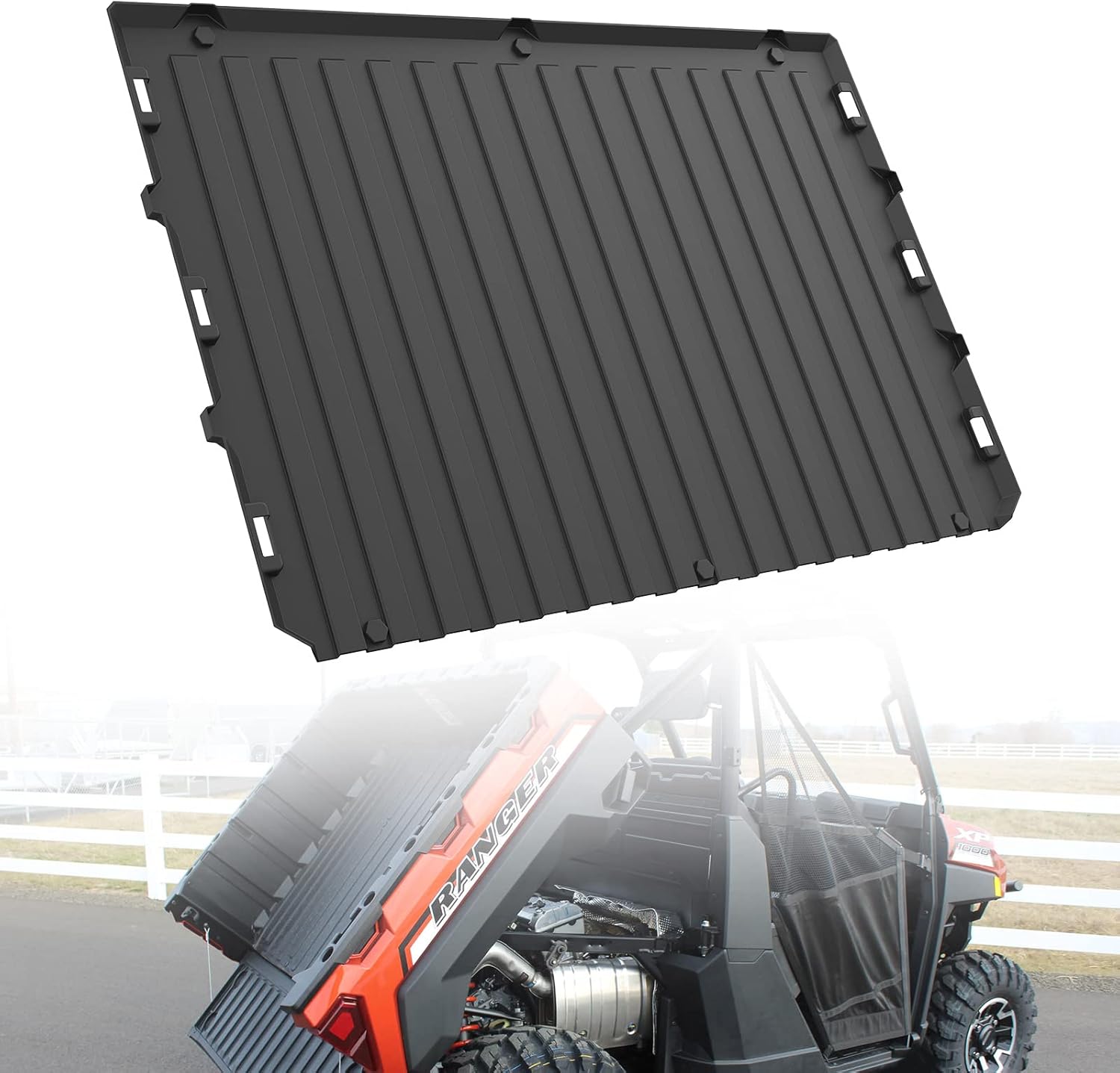 A & UTV PRO Cargo Bed Mats Liner for 2014-2021 Polaris Ranger XP 900 / Ranger 570 Fullsize