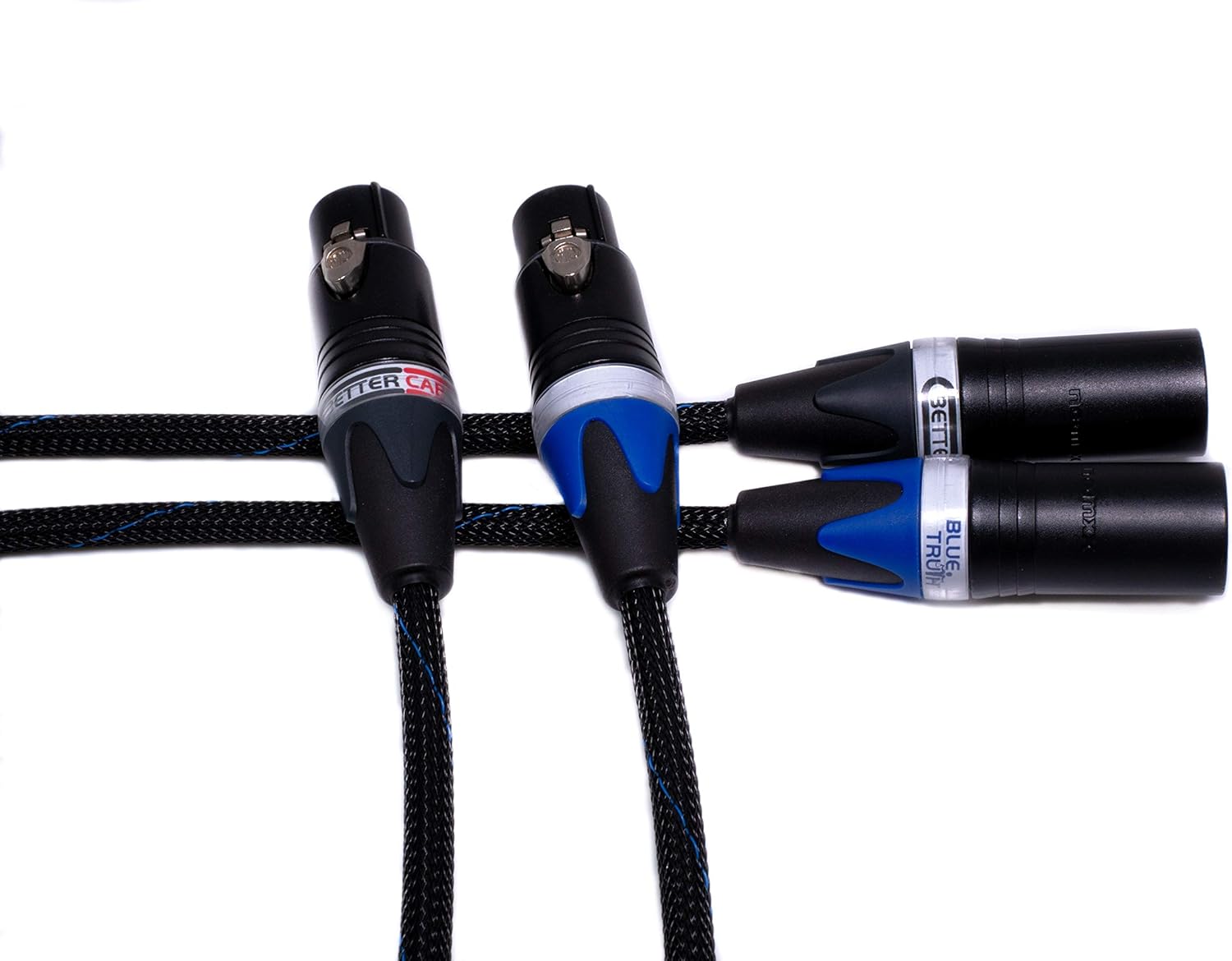 Better Cables Blue Truth Ultra Balanced XLR Cables - Stereo Pair (2 Cables) - High-End, High-Performance, Audiophile Premium Hi-Fi Audio