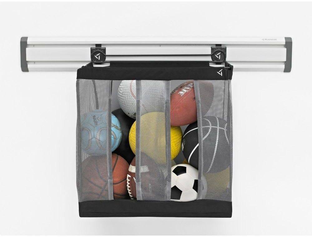 Gladiator Ball Caddy Garage Storage Bin Tote Mesh Basket GearTrack GearWall New