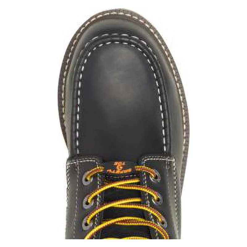 Wolverine I-90 DuraShocks Moc-Toe CarbonMAX 6" Work Boot Men Black/White - Curated Treasures Market