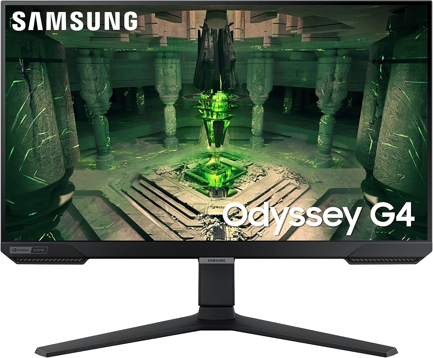 SAMSUNG 25" Odyssey G4 Series FHD Gaming Monitor, IPS, 240Hz, 1ms, G-Sync Compatible, AMD FreeSync Premium, HDR10, Ultrawide Game View, DisplayPort