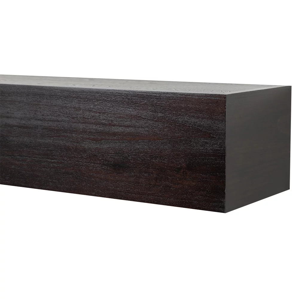 Modern Ember Boone 48 inch Floating Wood Fireplace Mantel Shelf - Unfinished