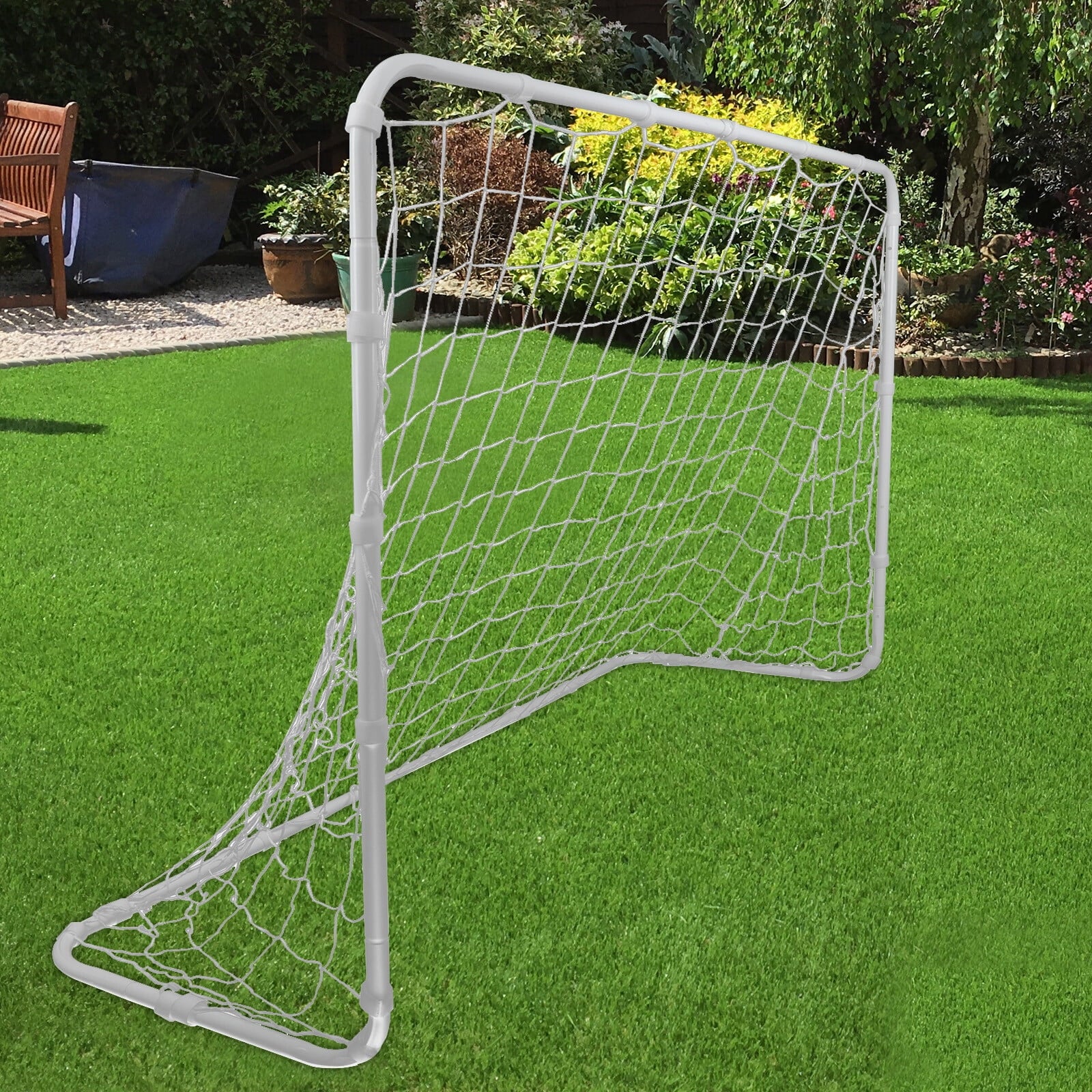 ZenSports 12FT x 6FT Portable Soccer Goal Net Adult Kids Outdoor Soccer Training Frame