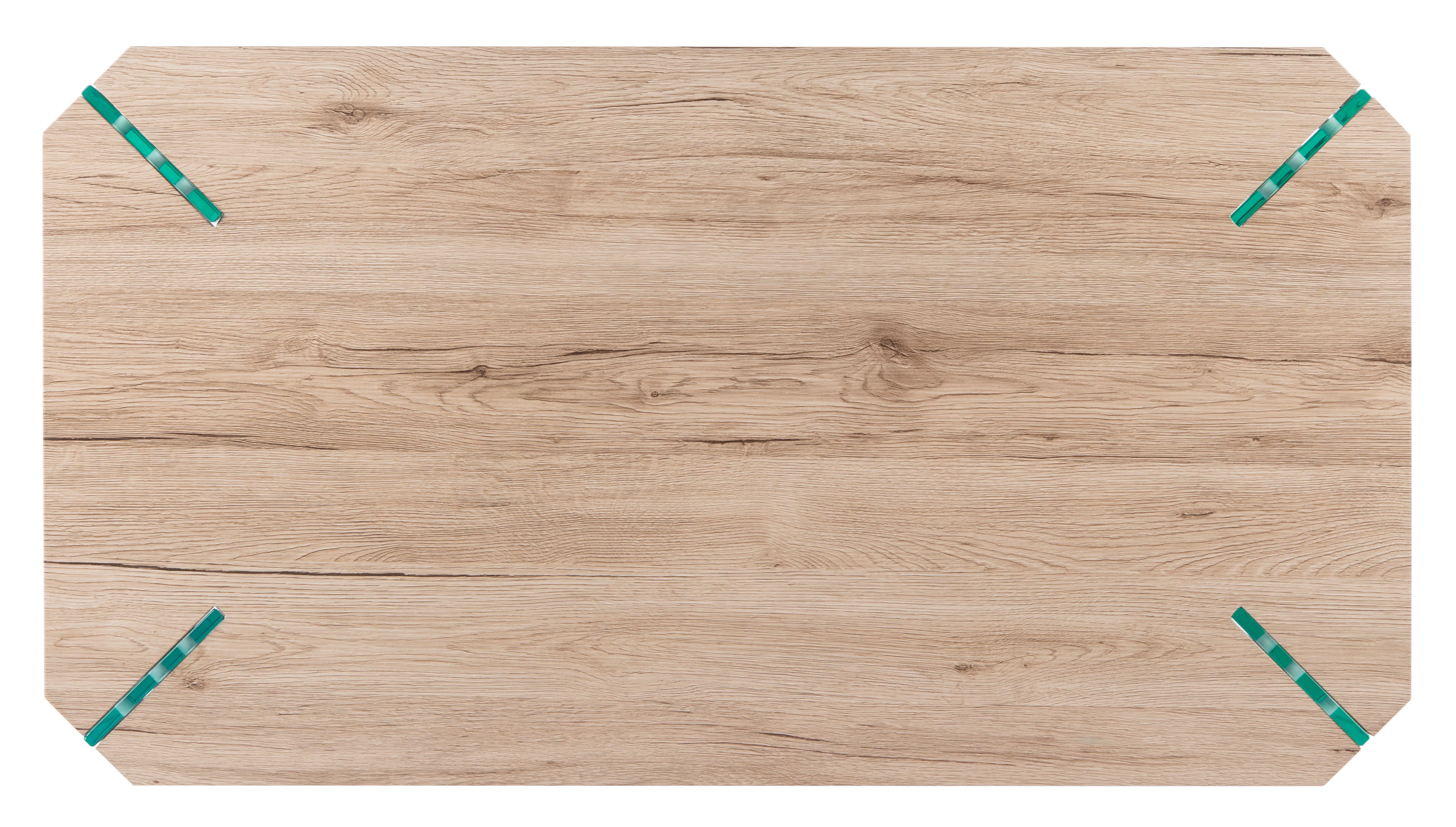 SAFAVIEH Katelyn Rect. Contemporary Glass Leg Coffee Table, Natural