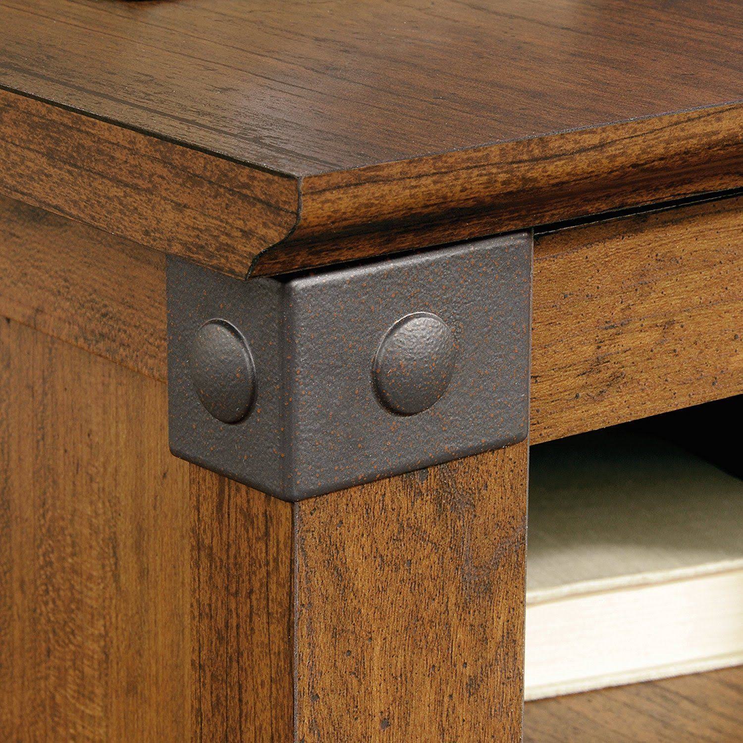 Sauder Carson Forge Side Table, Washington Cherry Finish