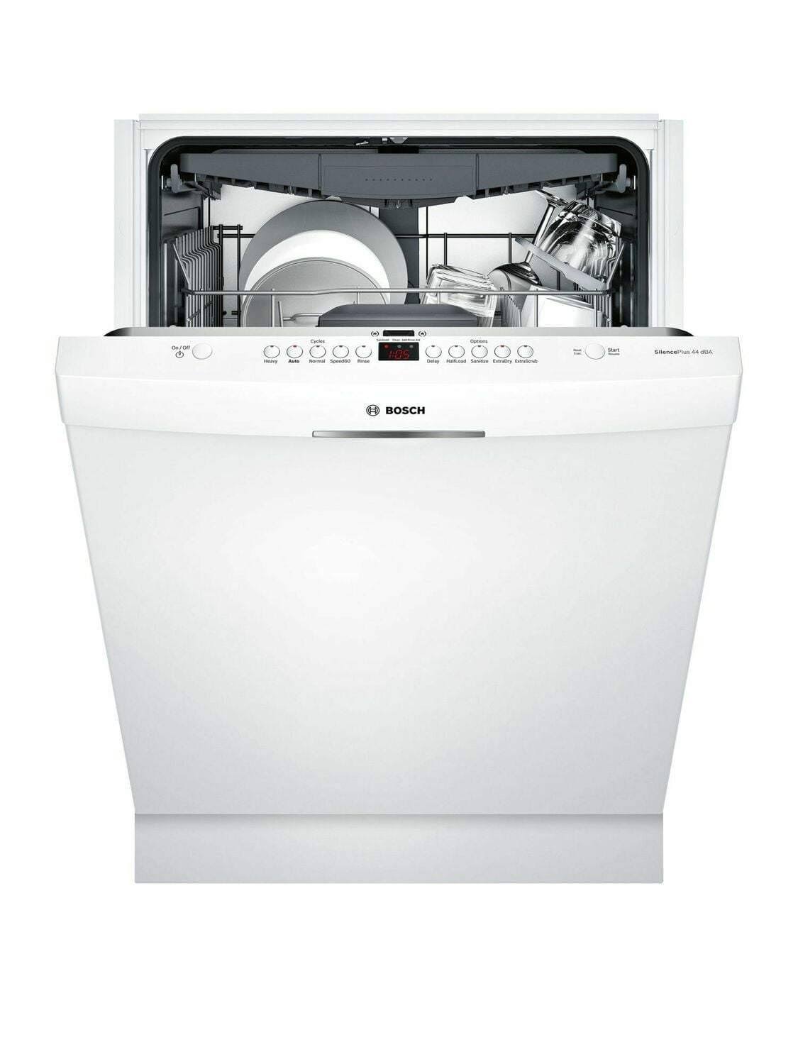 Bosch 300 Series 24x22 Built in Dishwasher-White-SHS863WD2N