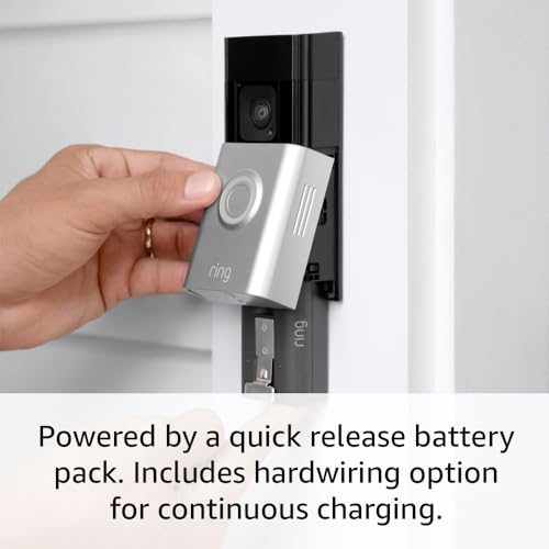 Ring Battery Doorbell Plus (newest model) | Head-to-Toe HD+ Video, motion detection & alerts, and Two-Way Talk