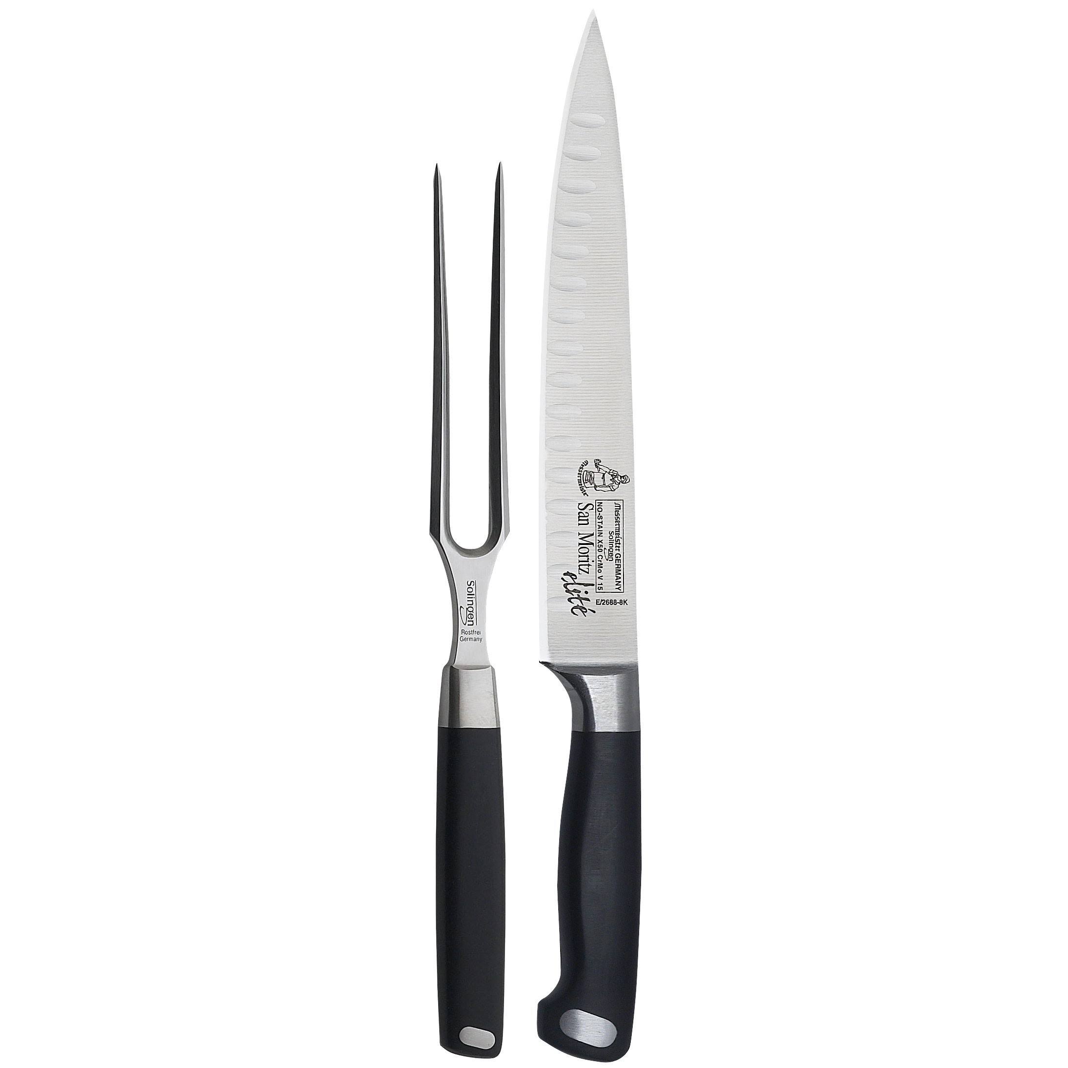 Messermeister San Moritz Elite 2-Piece Kullenschliff Carving Set