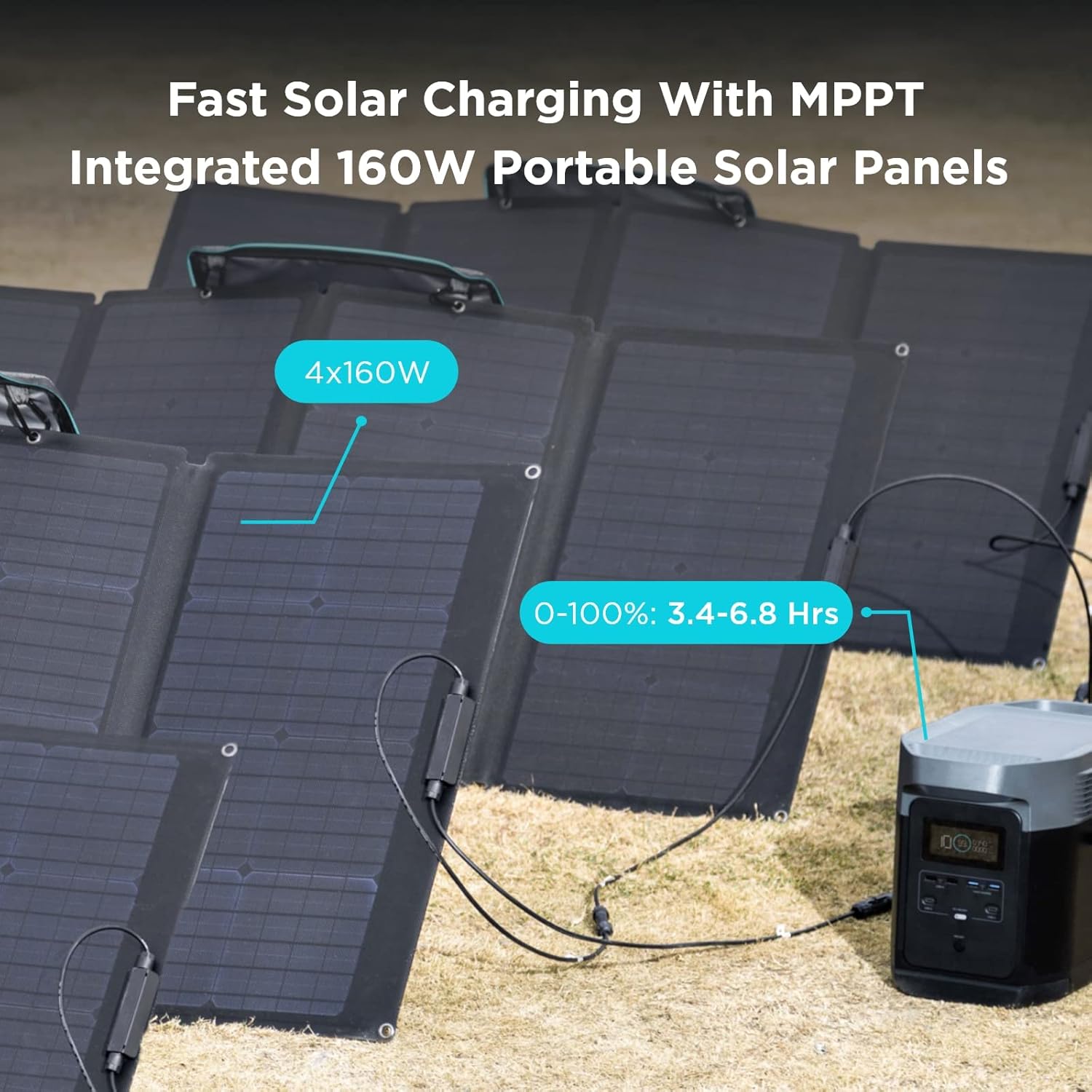 EF ECOFLOW DELTA Max (1600) Portable Power Station, 1612Wh Expandable Capacity with 6 x 2000W (5000W Surge) AC Outlets