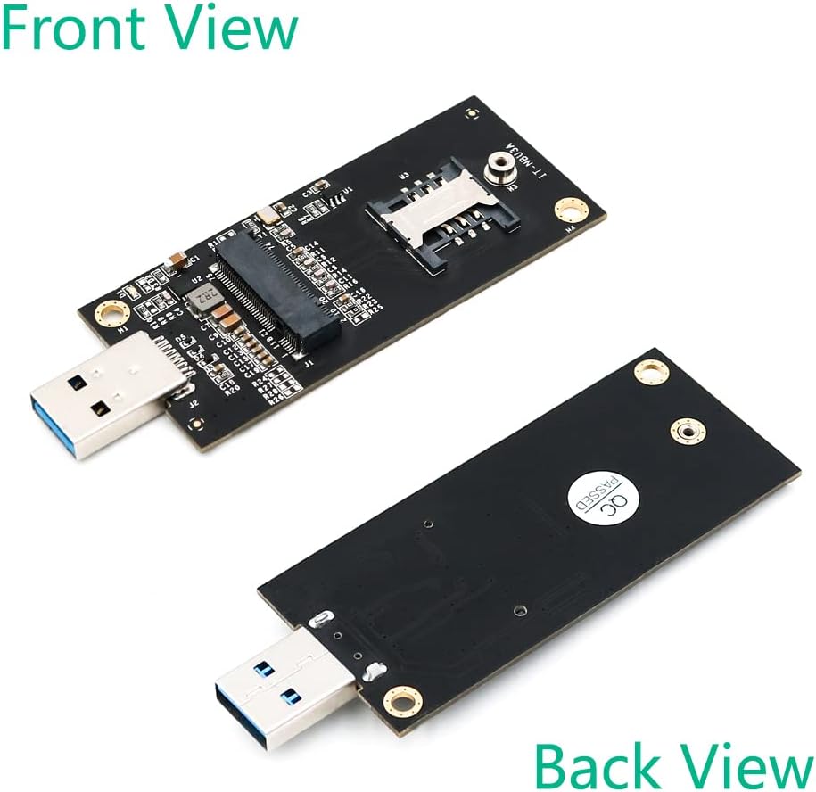 USB to NGFF M.2 Key B Adapter Enclosure with Sim CardSlot for WWAN/LTE Module