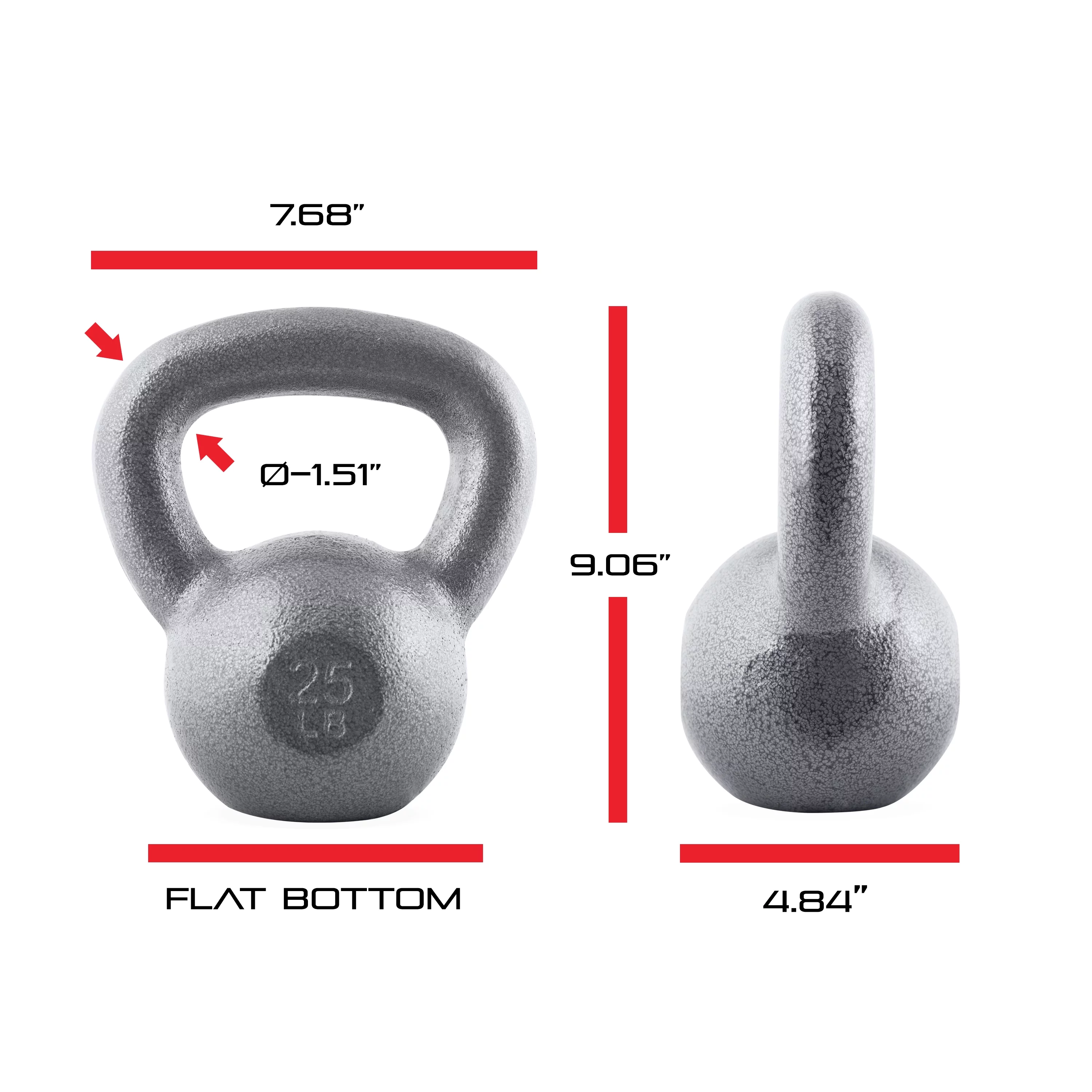 CAP Barbell Cast Iron Kettlebell, Single, 10-80 Pounds