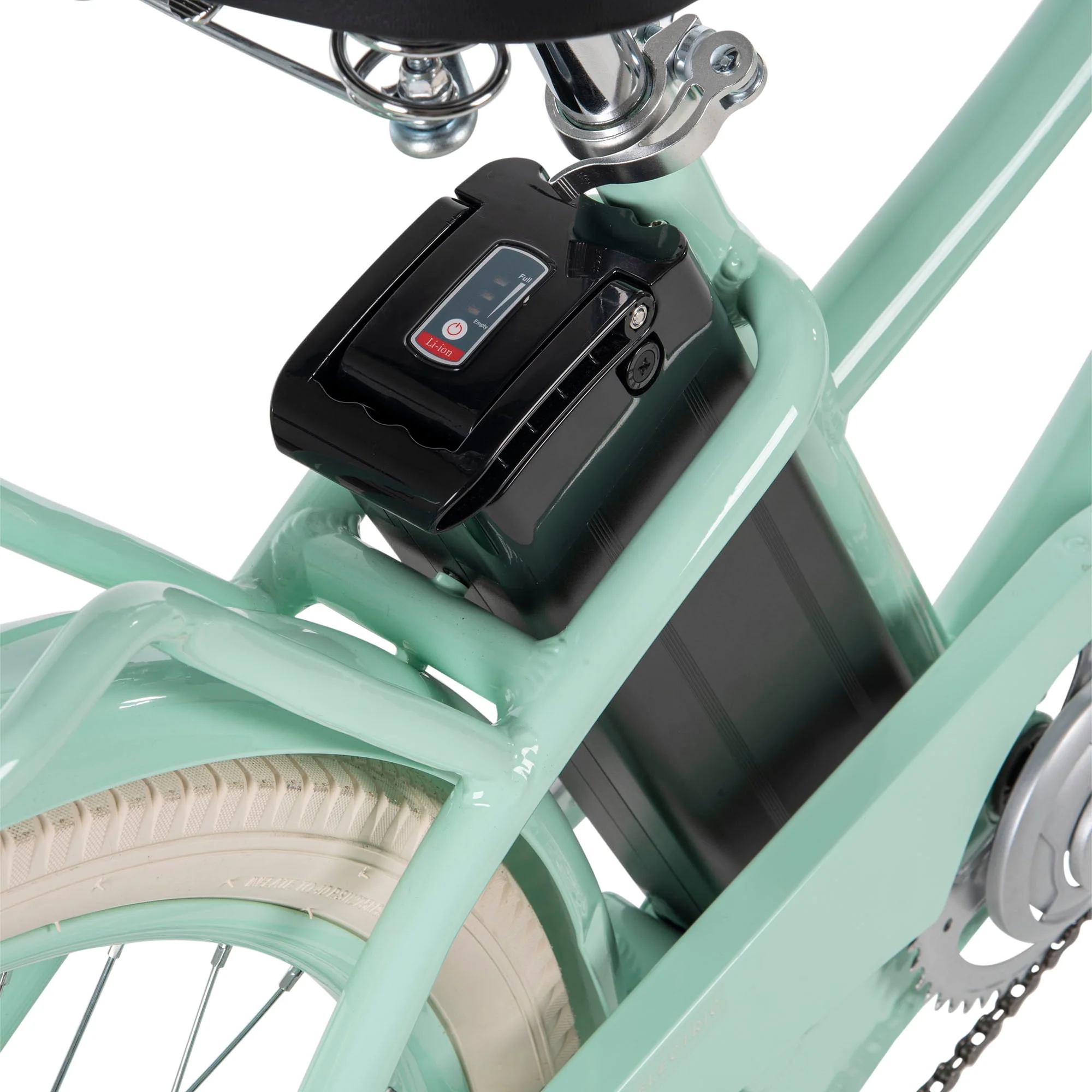 Huffy Nel Lusso 26-in 7-Spd Electric Cruiser Bike with Throttle, Ages 14+ Years,  Mint Green,  36V, 350W