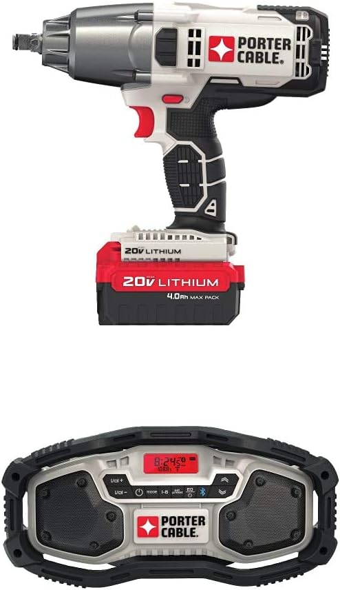 PORTER-CABLE 20V MAX Impact Wrench, 1/2-Inch (PCC740LA)