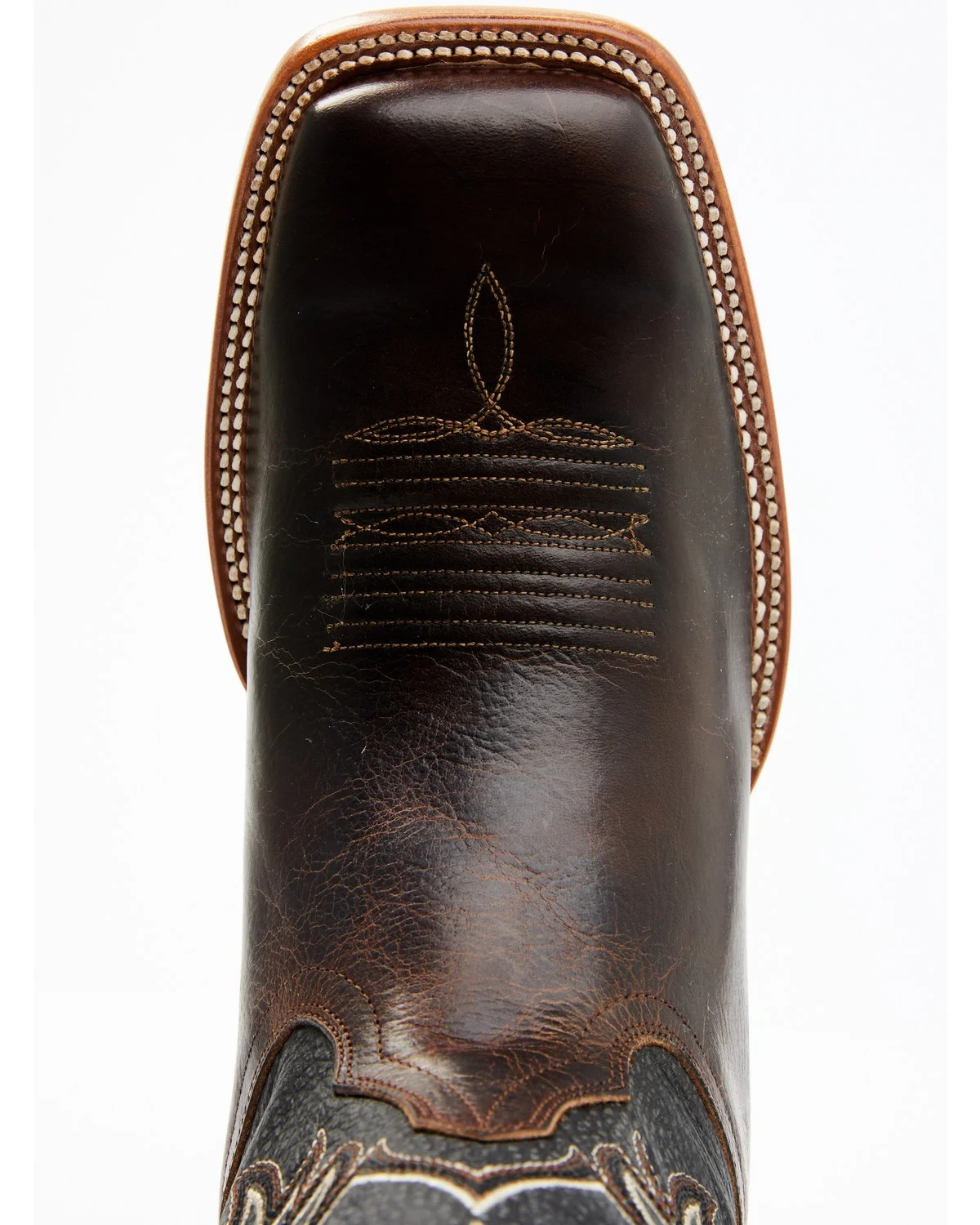 Cody James Men's Montana Western Boot Broad Square Toe Dark Brown 12 D(M) US - Curated Treasures Market
