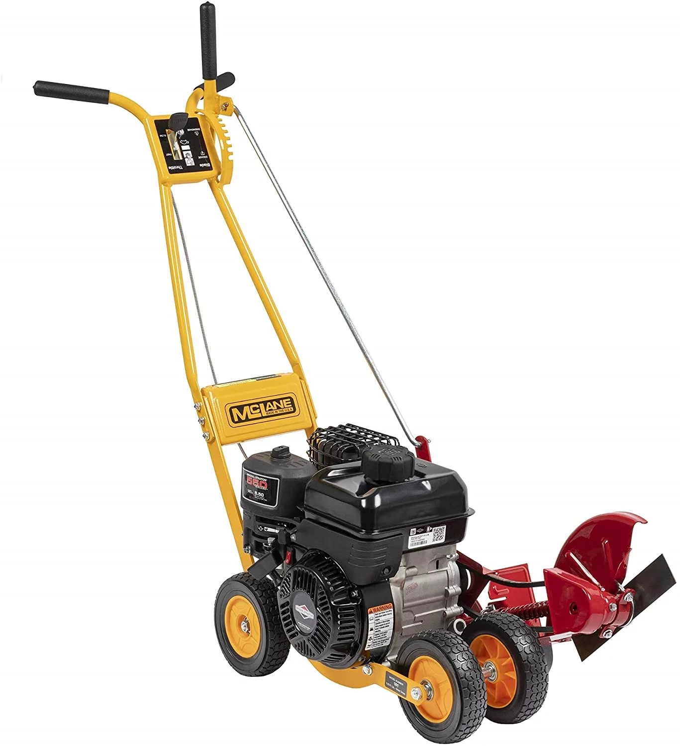 McLane 101-5.5GT-7 Gas Powered Lawn Edger, 5.50 Gross Torque/3.5 HP B&S Engine 7" Wheels - Curated Treasures Market