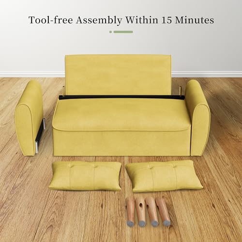 Vongrasig 47" Small Modern Loveseat Sofa