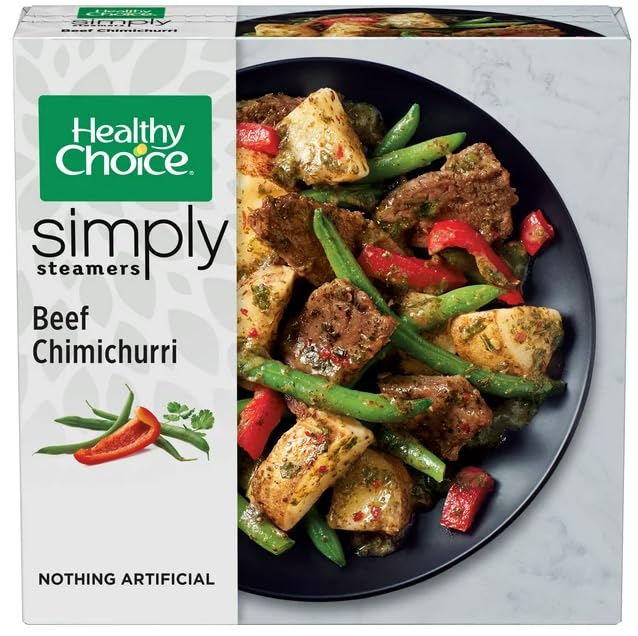 Healthy Choice Simply Steamers Beef Chimichurri Frozen Meal, 9 oz - Pack of 6