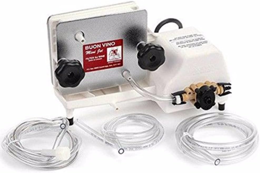 Buon Vino Mini Jet plus Filter Pads - Electric Wine Transfer Pump - Automatic Machine Bottle Brewing Set - Home Making Liquor Kit - 1, 2