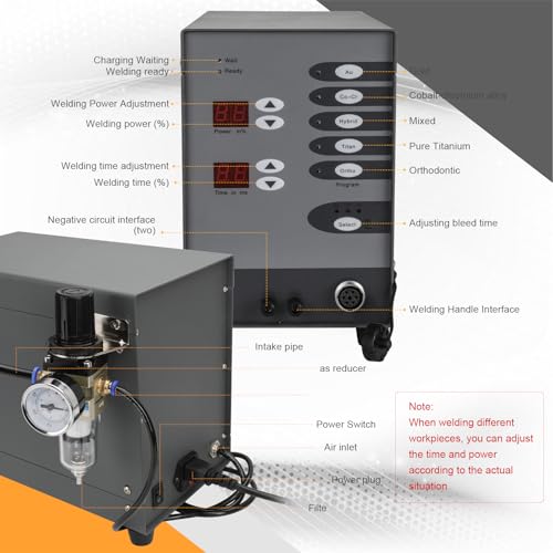 Welder for Permanent Jewelry - 110v Permanent Jewelry Welder,Permanent Jewelry Kit Welder,100a Pulse Arc Welder Permanent Jewelry