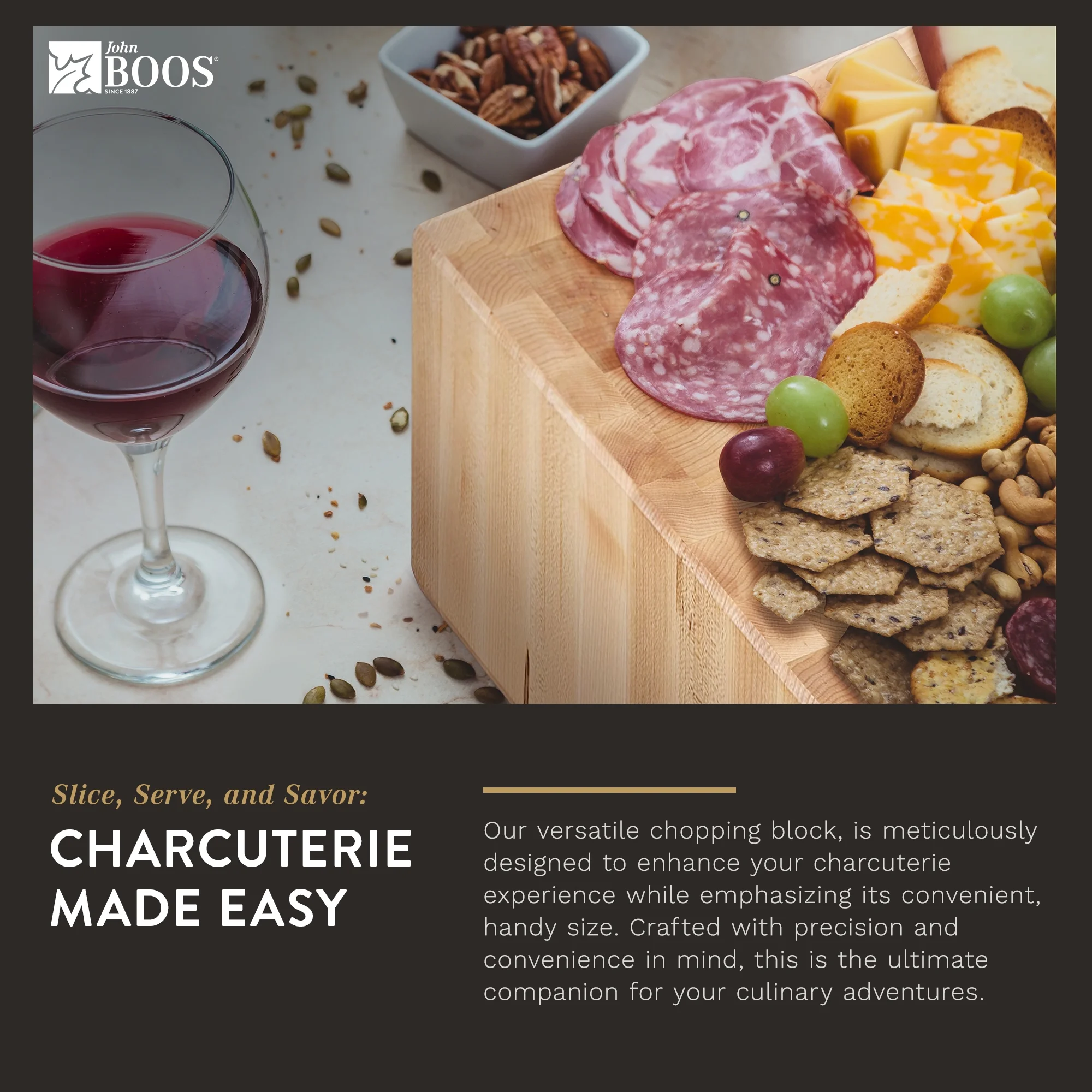 John Boos Large Maple Wood Cutting Board for Kitchen, 30” x 24” Boos Block