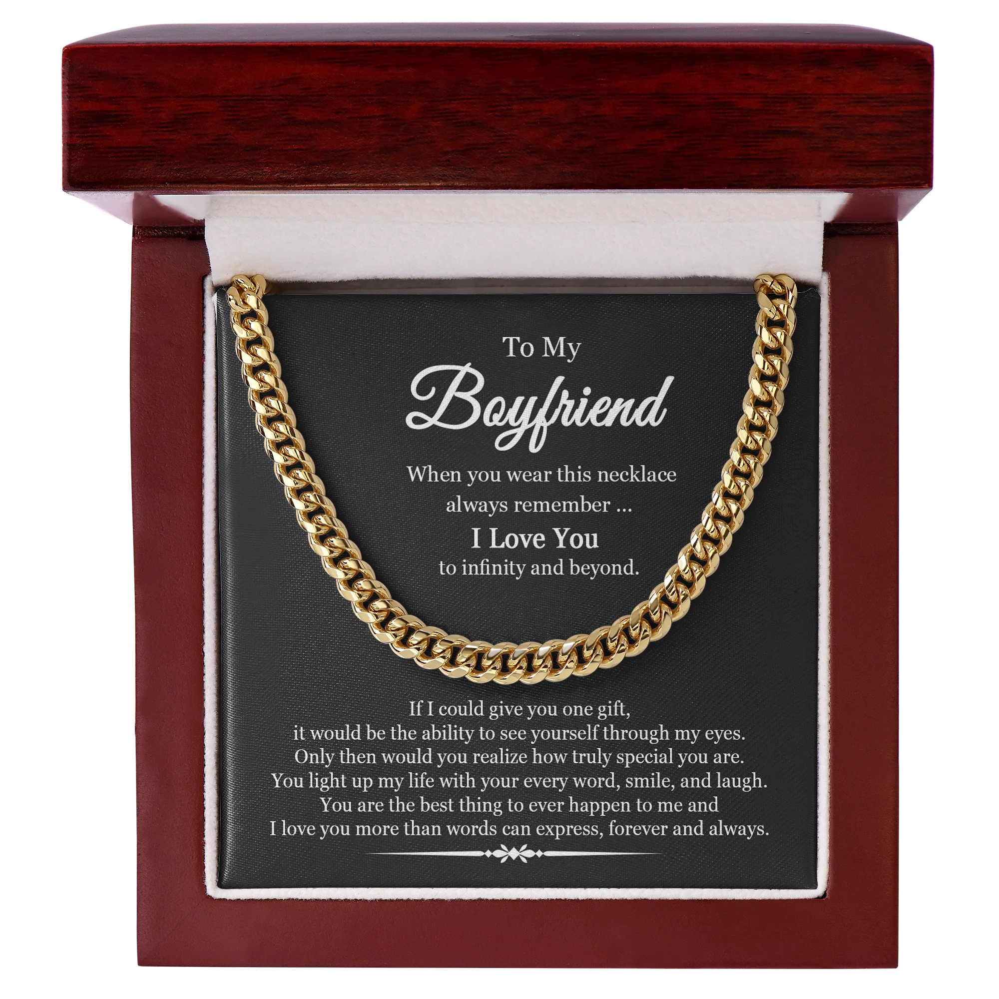 Custom Giant 14K Yellow Gold Chain Necklace for Boyfriend, Gift for Adult Male